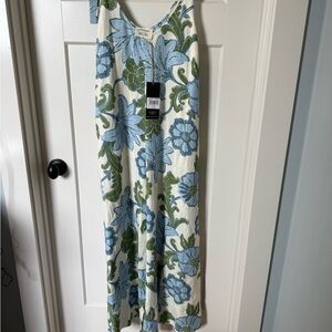 Floral Maxi in Blue and Green